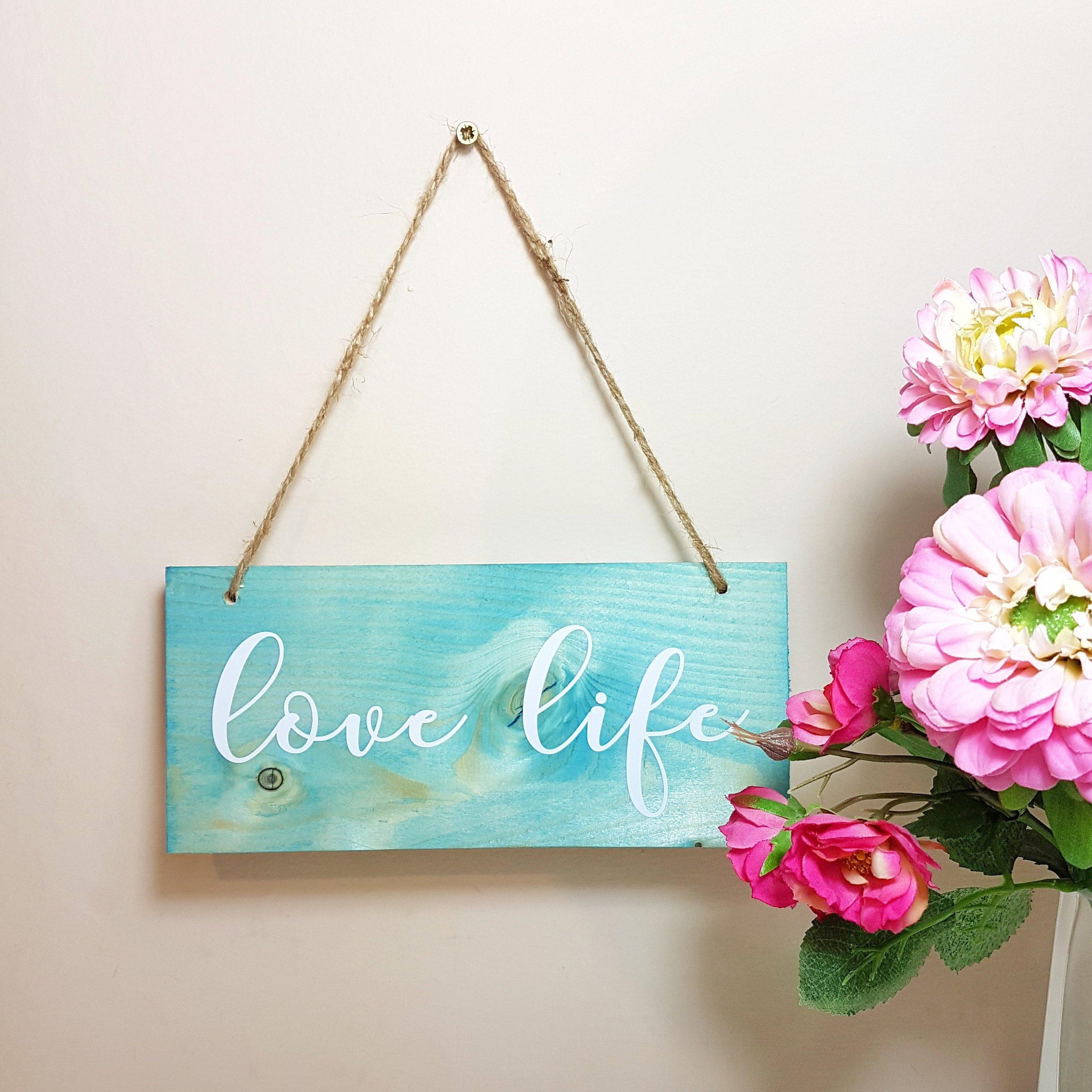 Inspirational Love Life Sign I Make Memento