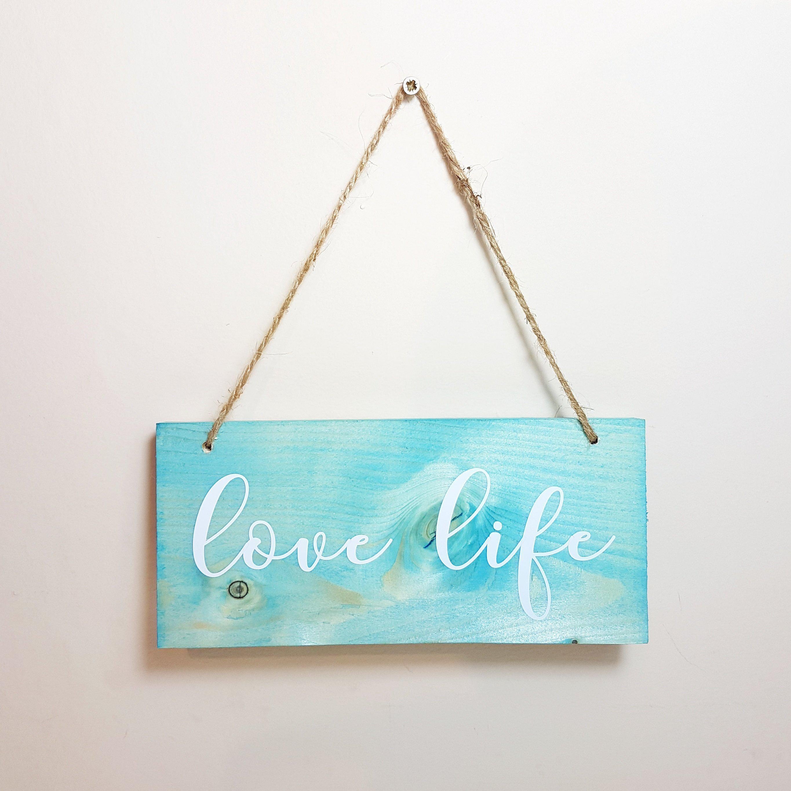 Inspirational Love Life Sign I Make Memento