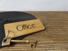 Large Oak Wood Office Keyring