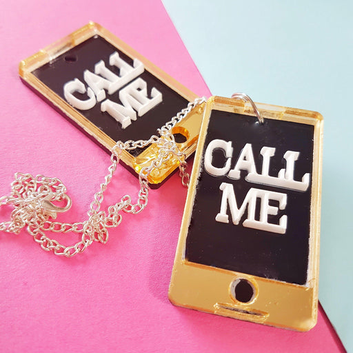 Minature Mobile Phone Statement Necklace