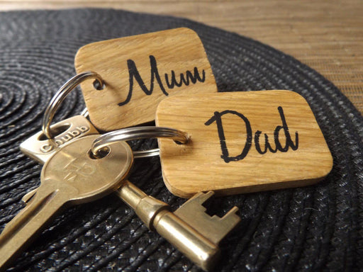 Mum & Dad Keyring set