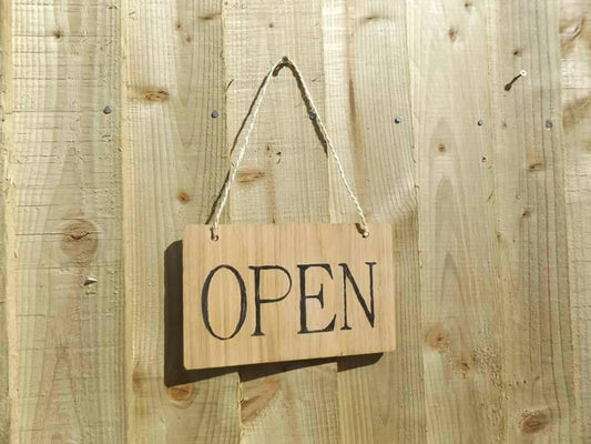 Open sign