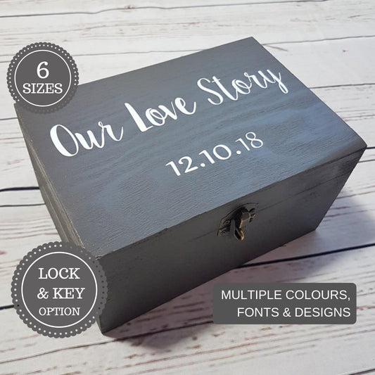Our Love Story Memory Box I Letters To Bride Box