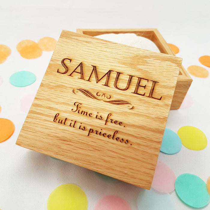 Personalised 5th Anniversary Watch Box I Wooden Wedding Gift For Him