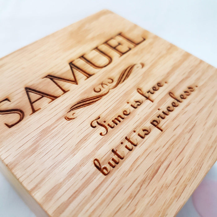 Personalised 5th Anniversary Watch Box I Wooden Wedding Gift For Him