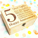 Personalised 5th Anniversary Wooden Box I Wedding Anniversary Gift