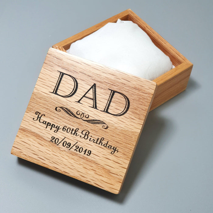 Personalised 60th Birthday Watch Box Gift for Him I Gift for Dad
