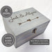 Personalised Anniversary Keepsake Box I Engraved Heart Wedding Anniversary Box