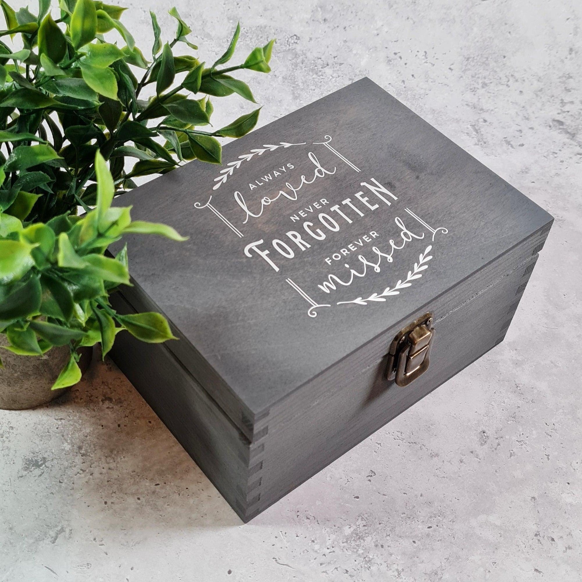 Personalised Bereavement Memory Box I Always Loved Keepsake Box I In L