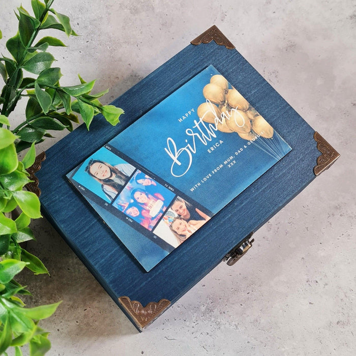 Personalised Birthday Memory Box I 21st 18th Birthday Gift I Custom Photo Keepsake Box