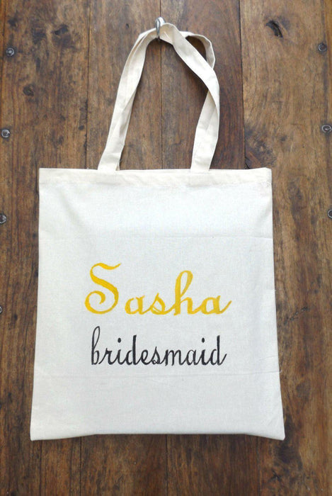 Personalised Bridesmaid Tote bag