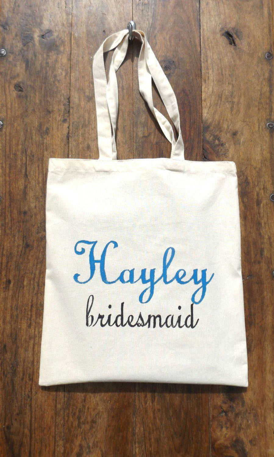 Personalised Bridesmaid Tote bag — Make Memento