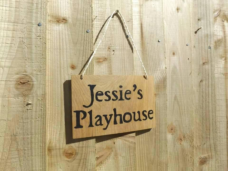 Personalised Children's oak sign