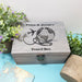 Personalised Couples Travel Keepsake Box I Globe Map Adventure Memory Box I Honeymoon Gift