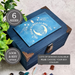 Personalised Crystal Organiser Box I Wooden Crystal Box with Lock I Reiki Tarot Chakra Box
