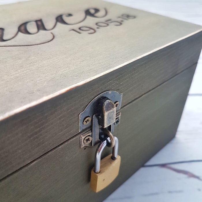 Personalised Distressed Wooden Box