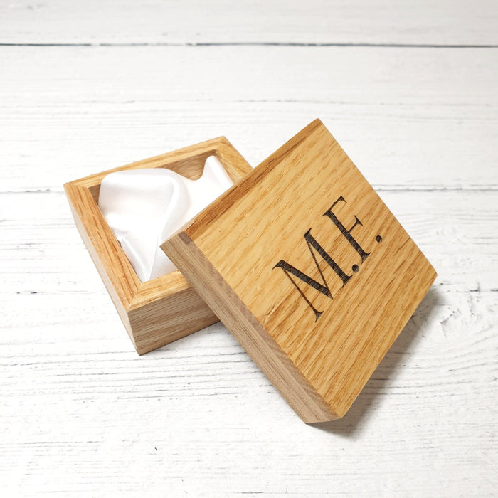 Personalised Engraved Wood Cufflinks I 18th 21st Birthday Gift For Him