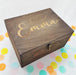 Personalised Floral Wreath Birthday Keepsake Box - Wooden Memory Box - Bereavement Box