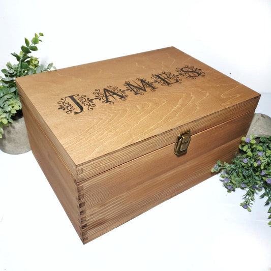 Personalised Gift for Boyfriend I Couples Anniversary Memory Box I Gift for Him