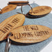 Personalised Glamping Campsite Keyring I Engraved Wooden Guest Keyring I Hotel Guest Room Keychain I Custom Cottage Key Fob