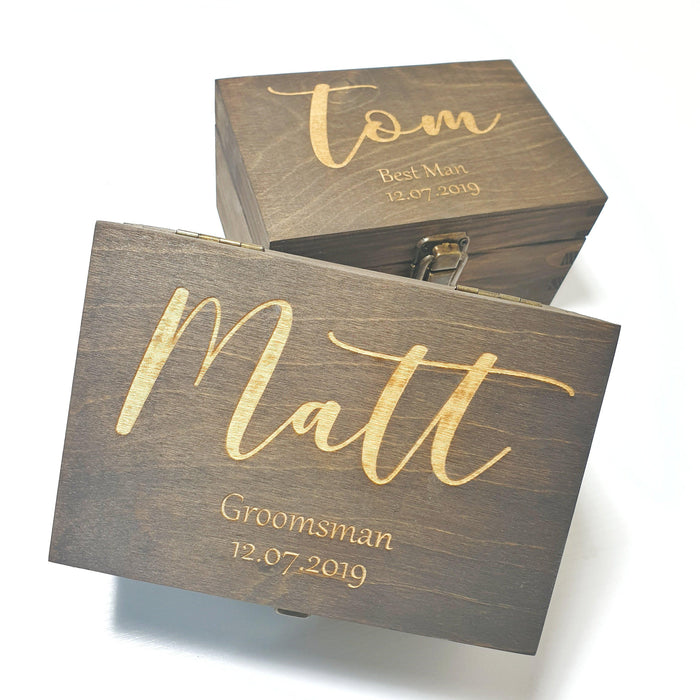 Personalised Groomsman Wedding Gift Box