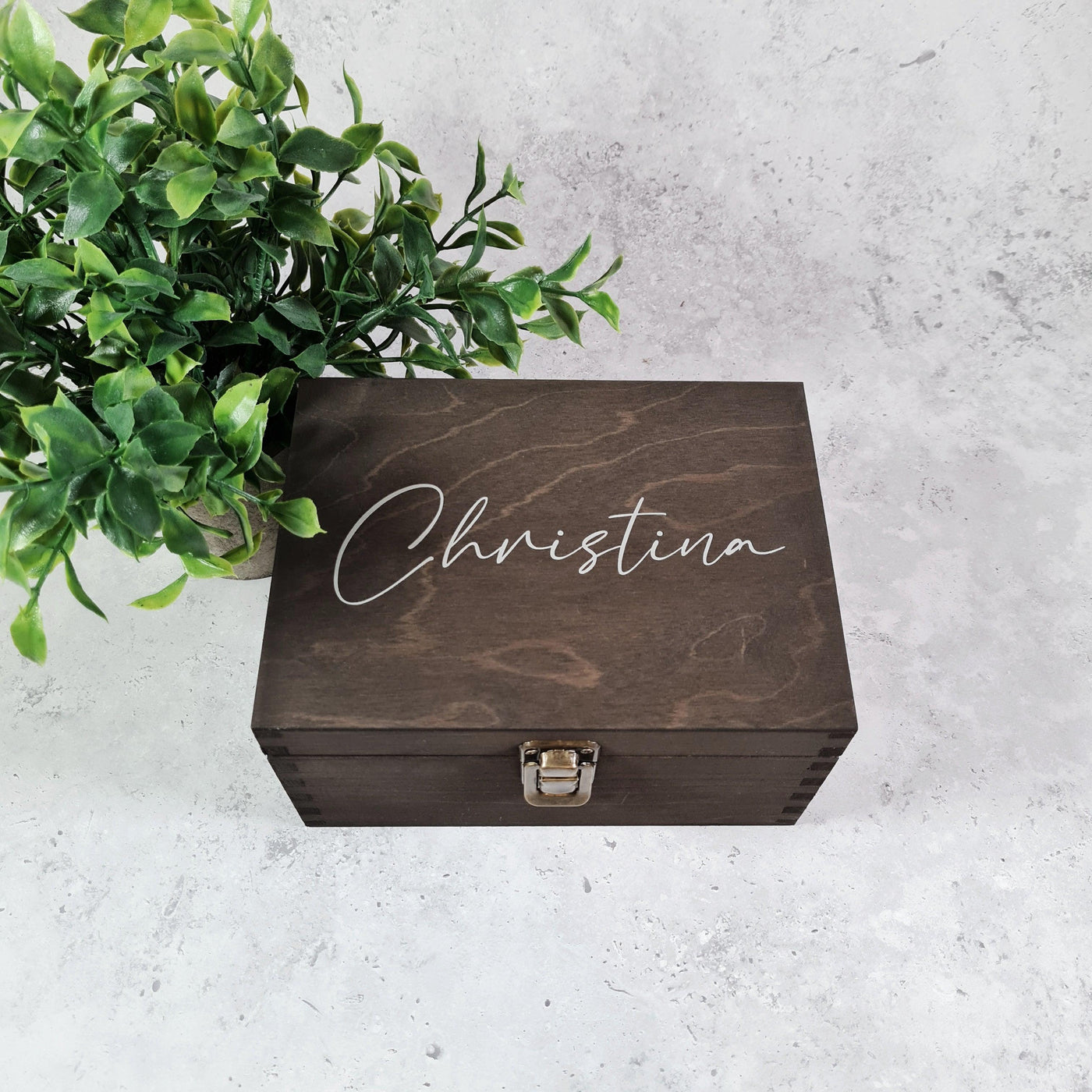 Personalised Memory Box With Lock, Wooden Keepsake Box - 6 Sizes — Make ...