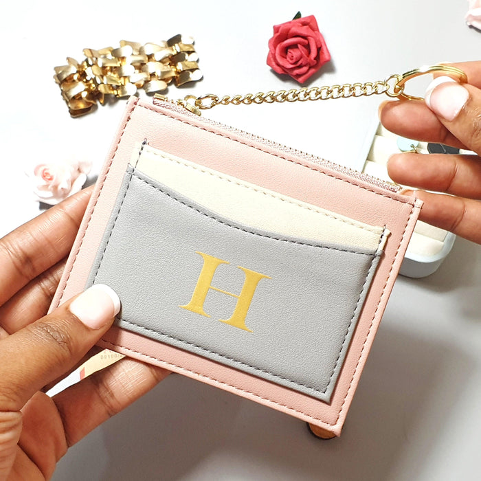 Personalised Card Holder, Coin Purse, Initial cardholder, Personalised purse,  Gift for her - Lizzielane.com