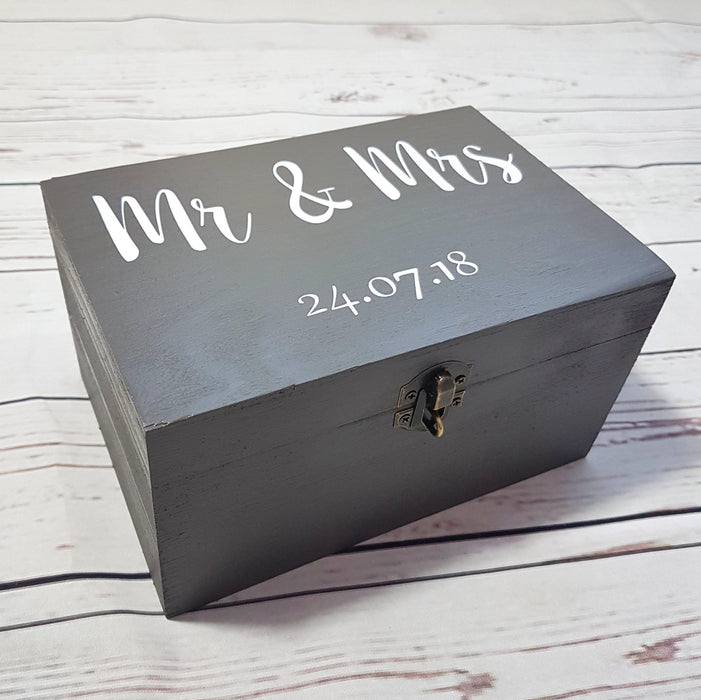 Personalised Mr & Mrs Wedding Box