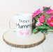 Personalised Mummy Baby Handprint Mug