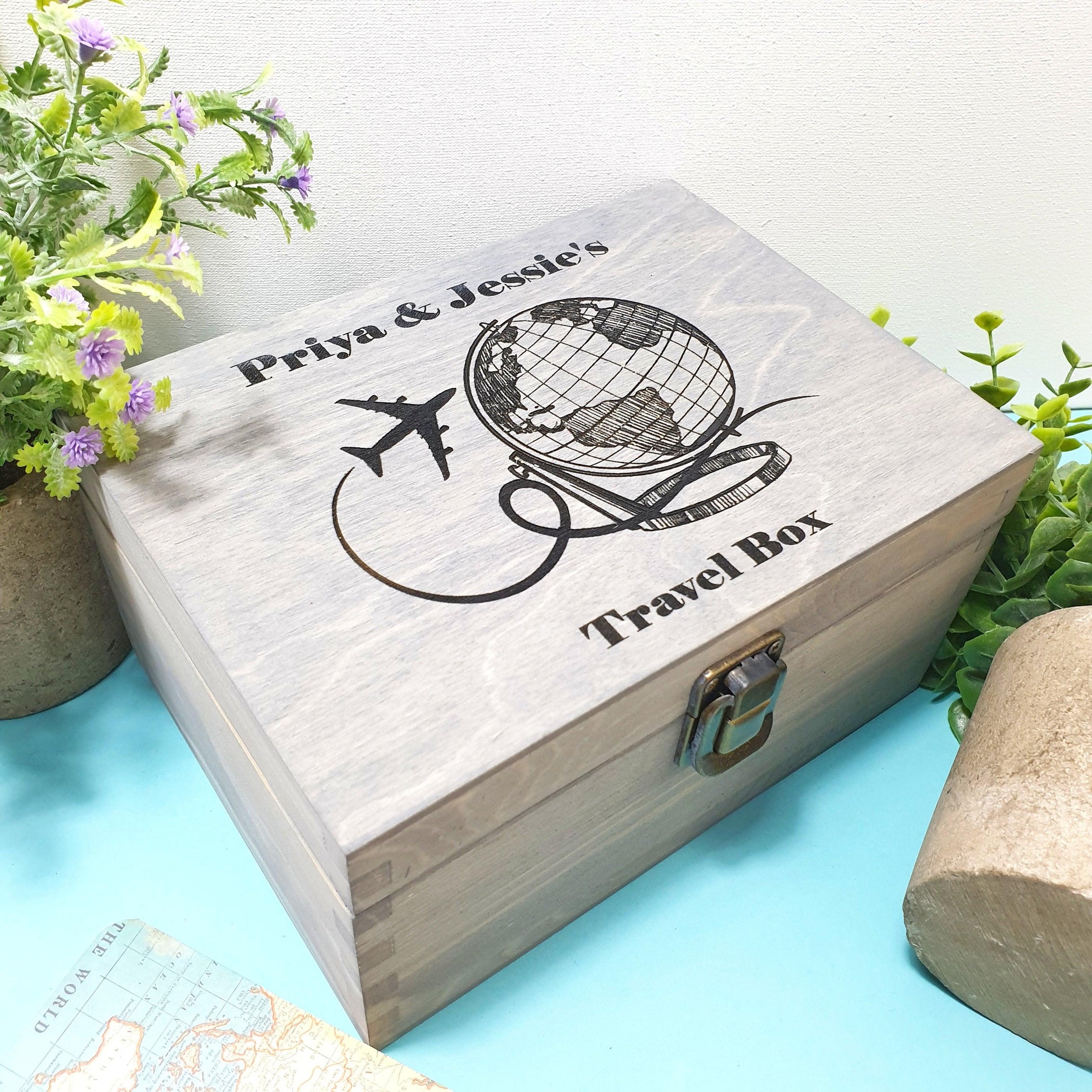 Personalised Music Keepsake Box I Wood Memory Box I Retro Musician Gift ...