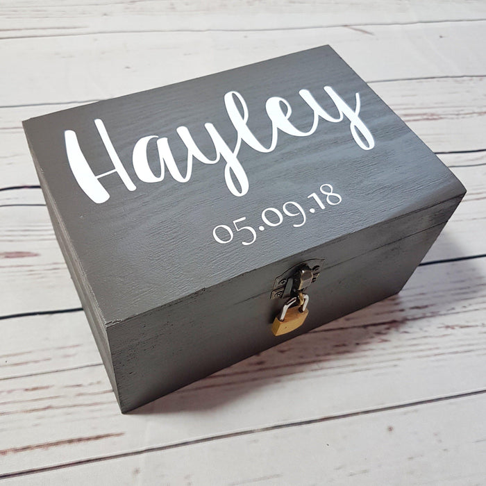 Personalised Name Date Box