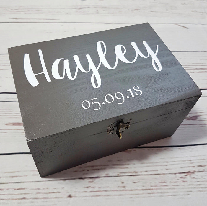 Personalised Name Date Box