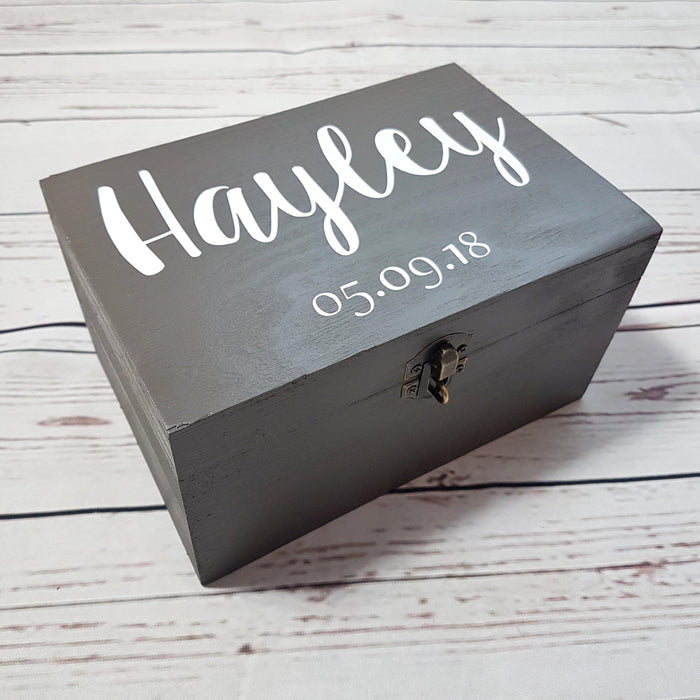 Personalised Name Date Box
