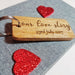 Personalised Our Love Story Keyring