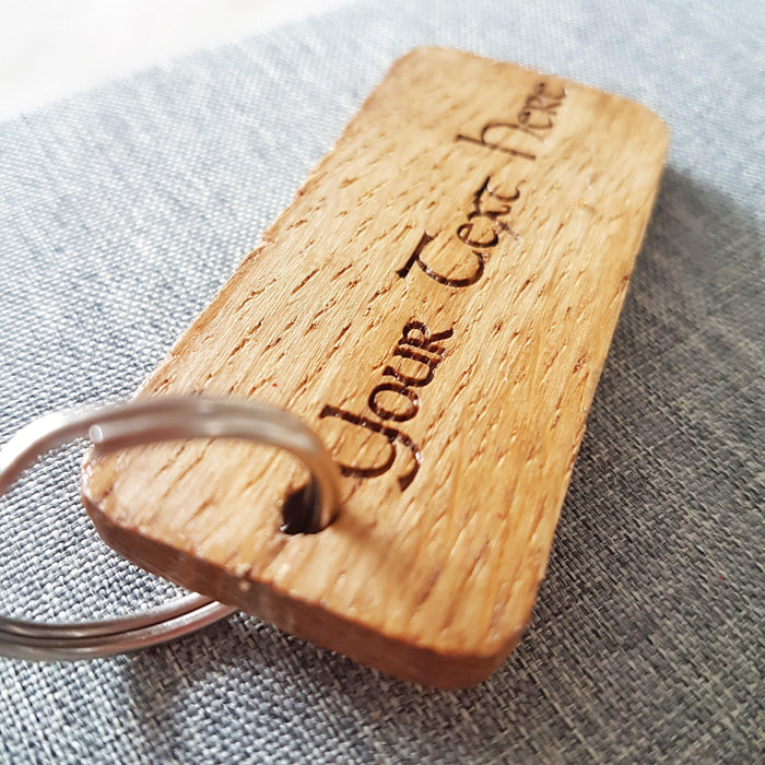 Key Ring Written Personalised Text Engraved Keyring I Make Memento