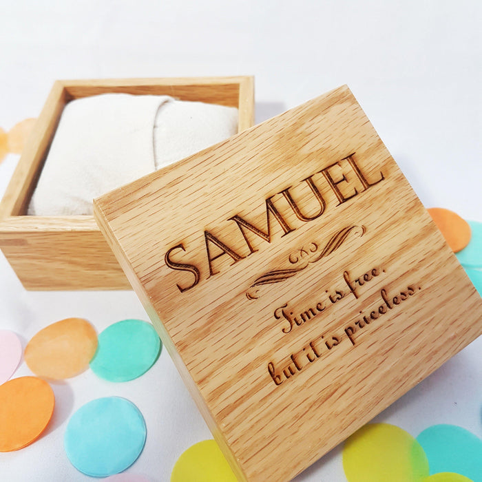 Personalised Watch Presentation Box I Wedding Gift for Groom