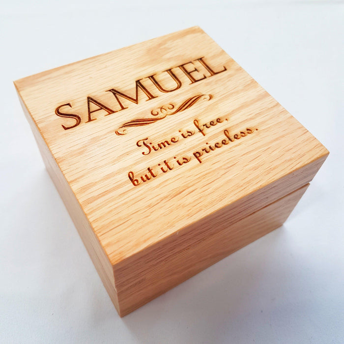 Personalised Watch Presentation Box I Wedding Gift for Groom
