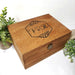 Personalised Wedding Logo Gift I Bride & Groom Engagement Memory Box