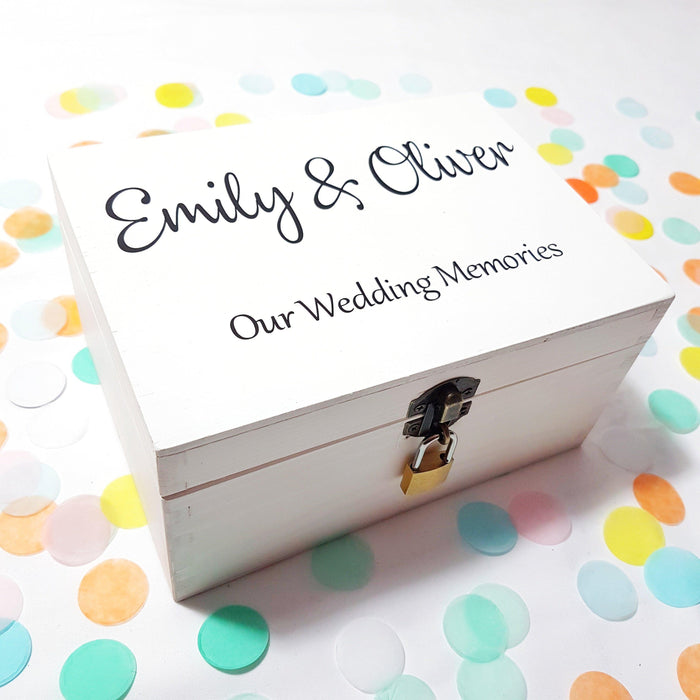 Personalised Wedding Memories Box