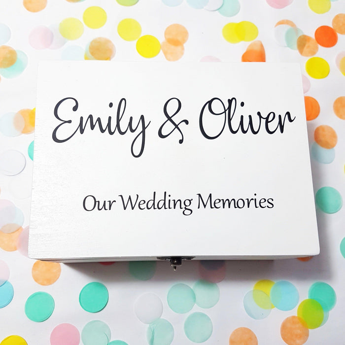 Personalised Wedding Memories Box