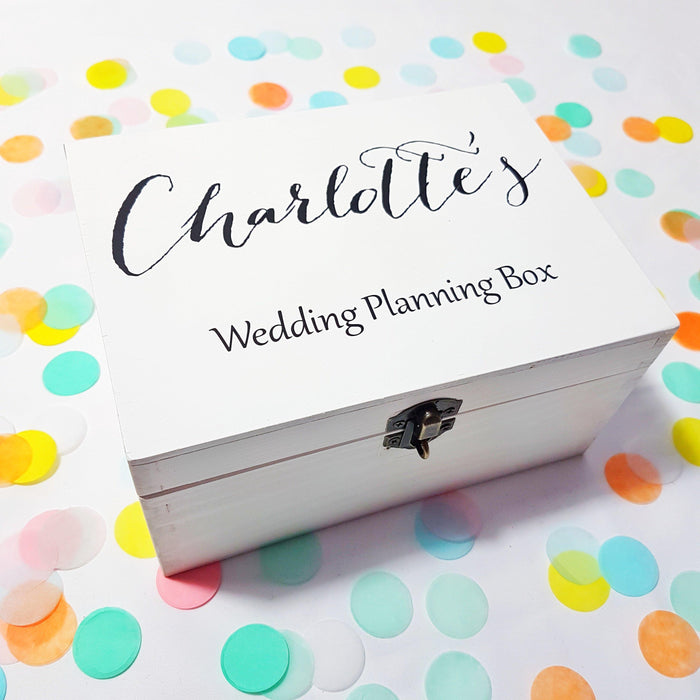 Personalised Wedding Planning Box
