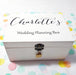 Personalised Wedding Planning Box