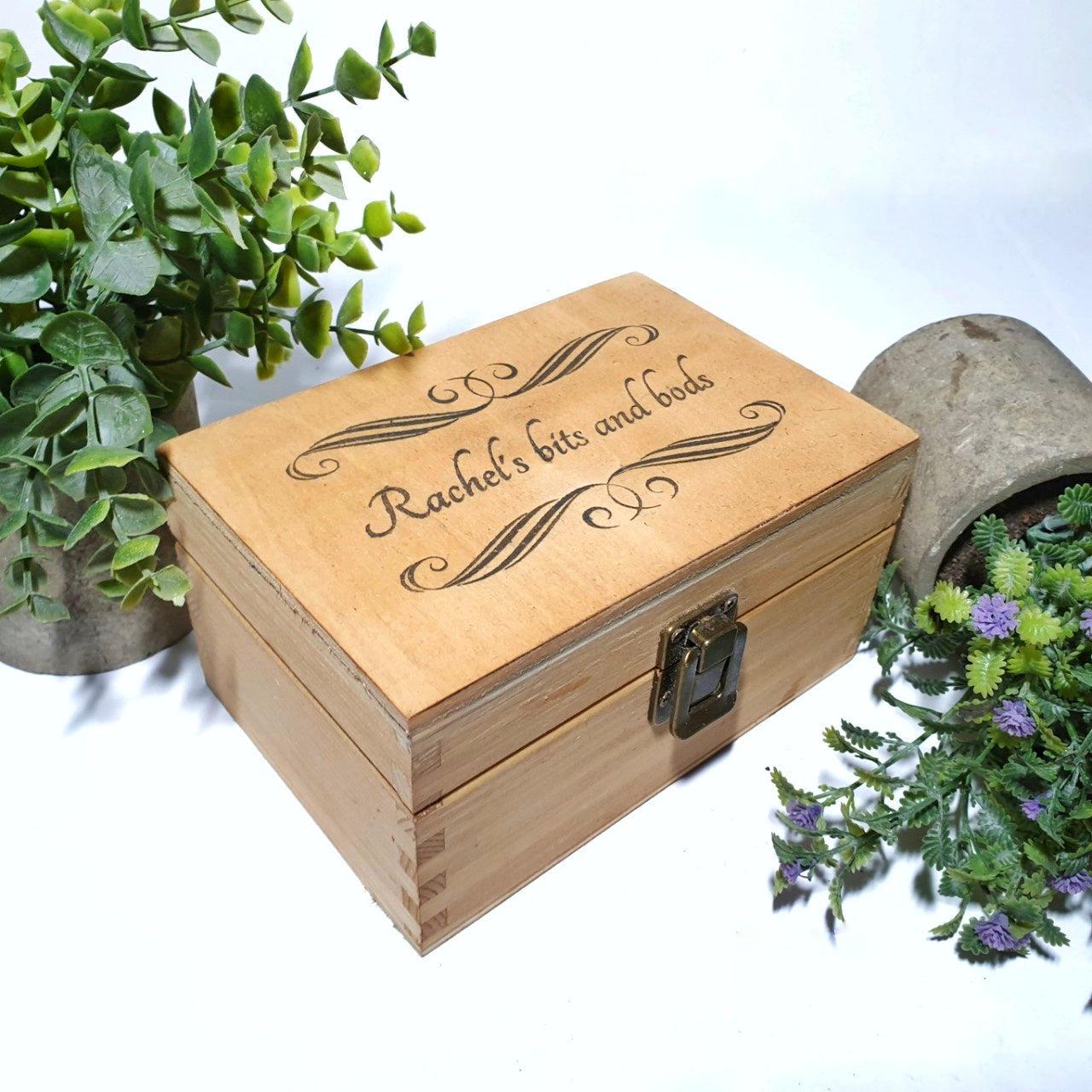 Personalised Wood Stationary Box I Teacher Gift Idea I Thank you Gift