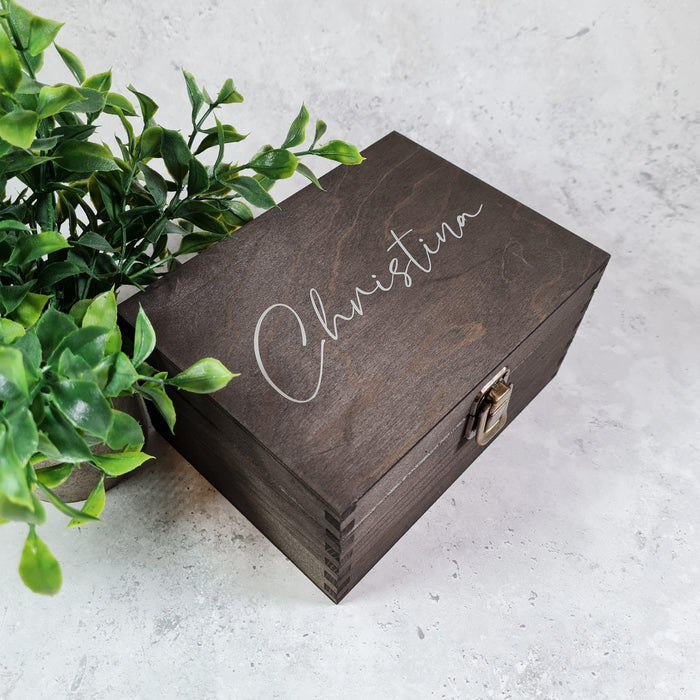Personalised Wooden Keepsake Box With Lock I Birthday Wedding Anniversary Luxury Gift Box I Gift for Him Her