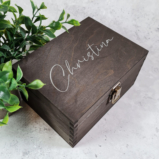 Personalised Wooden Keepsake Box With Lock I Birthday Wedding Anniversary Luxury Gift Box I Gift for Him Her