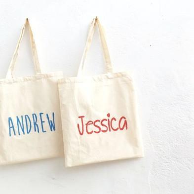Personalised cotton Tote bag