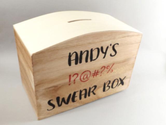 Personalised swear box - money box