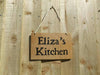 Personalised wooden kitchen sign