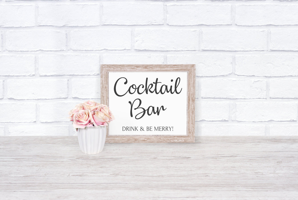 Printable Cocktail Party Sign