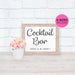 Printable Cocktail Party Sign
